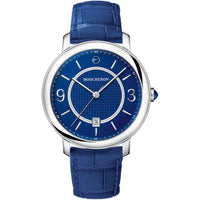 Epure 42mm steel & blue alligator Watch - Steel