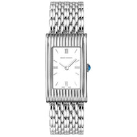 Reflet Medium steel white dial & steel Watch - White & Black