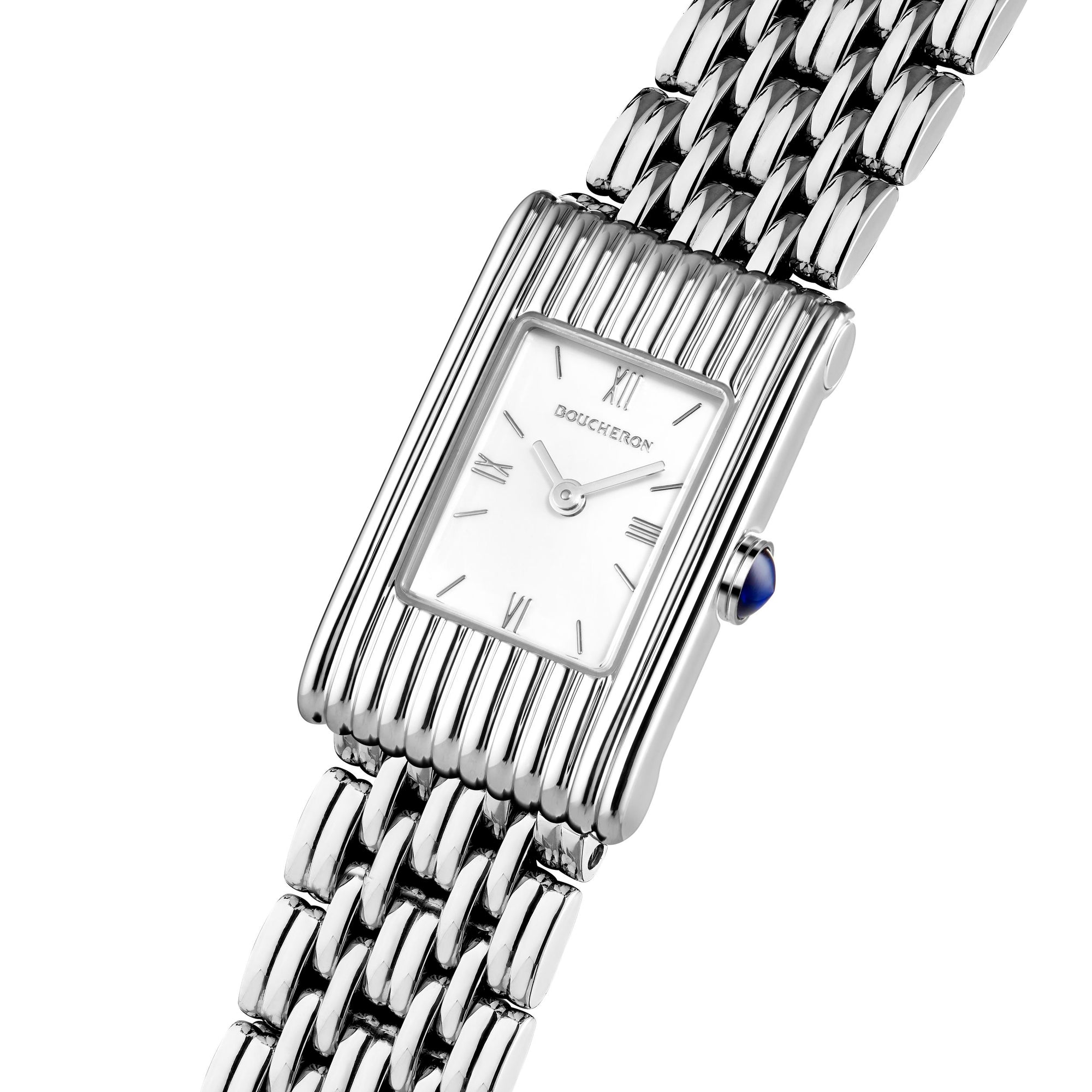 Reflet Small steel white dial & steel Watch - Steel