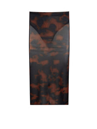 Second skin printed tube Skirt - Brown