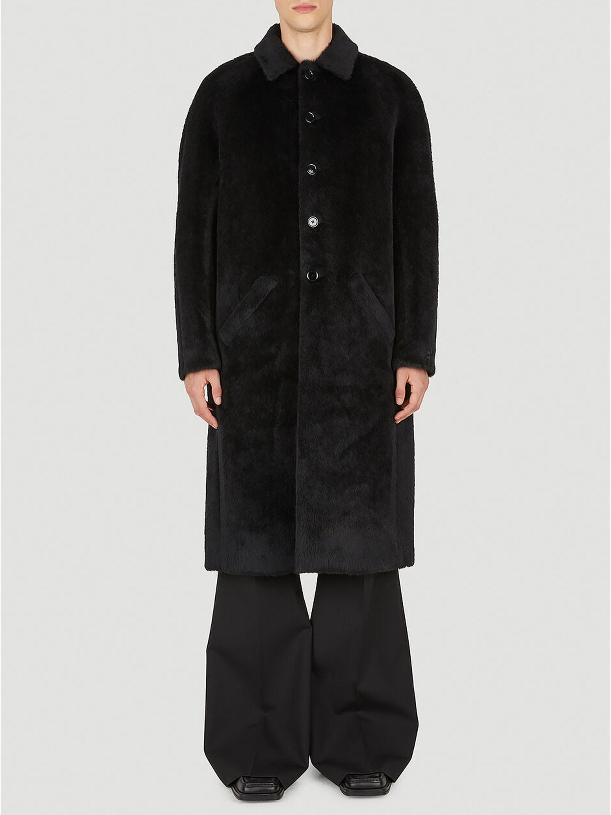 Oversized wool Coat - Black