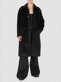 Oversized wool Coat - Black