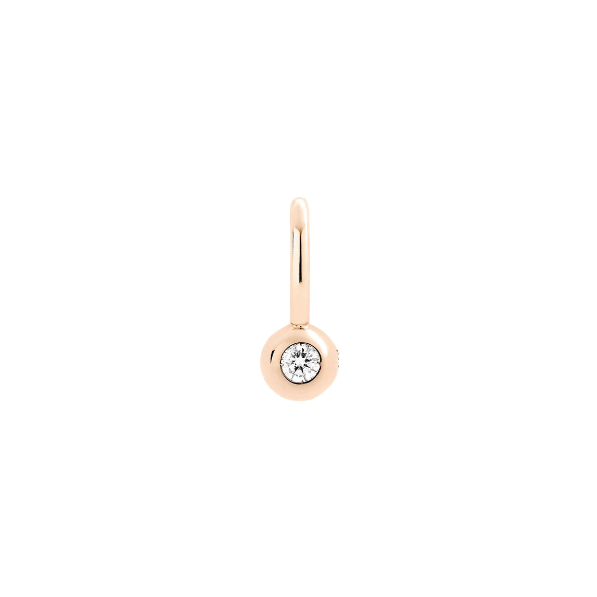 Bollicine rose gold & diamond Charm - Rose Gold
