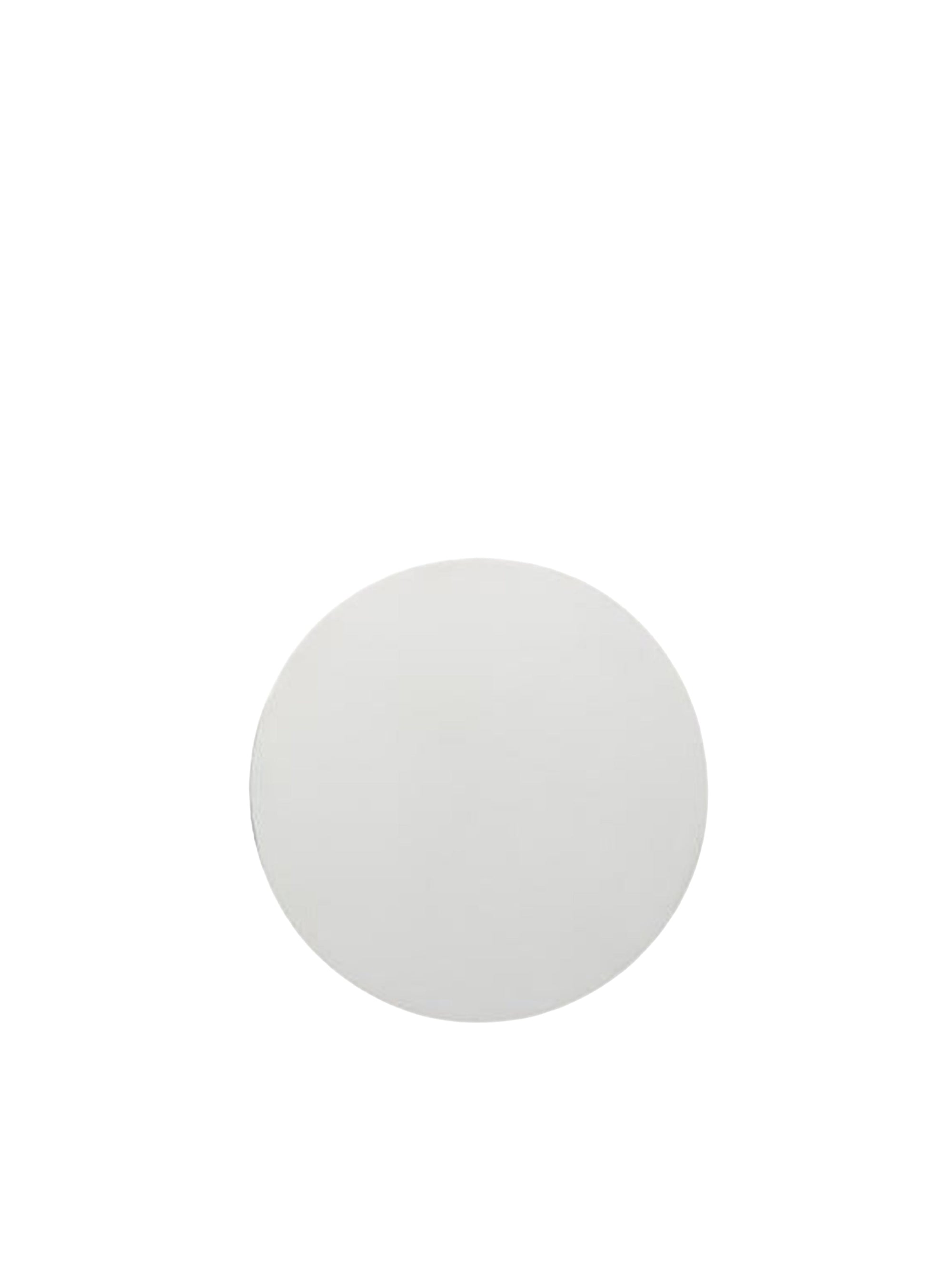 Flat circle Earring - Silver
