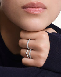 Facette platinum & round diamond 0.20 carat Solitaire - Platinum