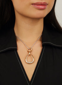 Fantina rose gold & diamonds Pendant - Rose Gold