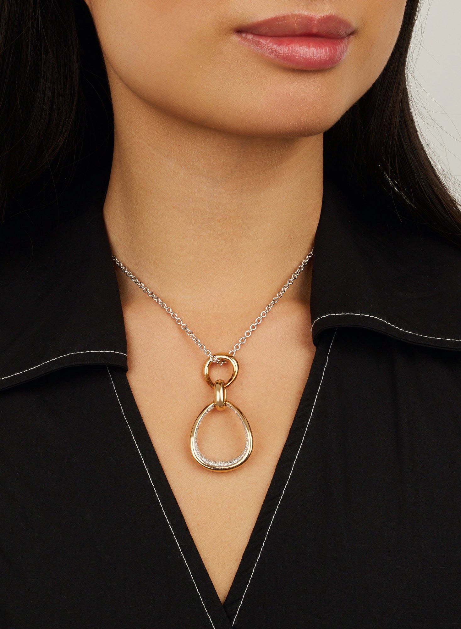 Fantina rose gold & diamonds Pendant - Rose Gold
