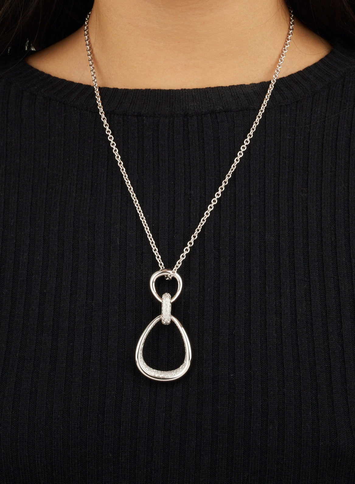 Fantina Pendant - White gold