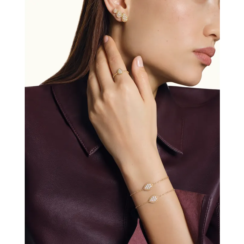 Serpent Bohème S Motif yellow gold & diamonds Bracelet - Yellow