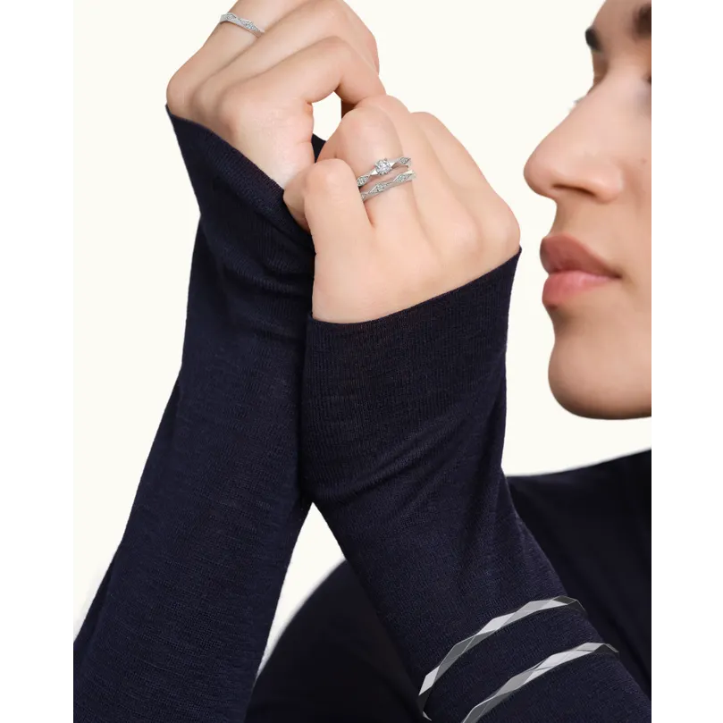 Facette white gold Bracelet - White