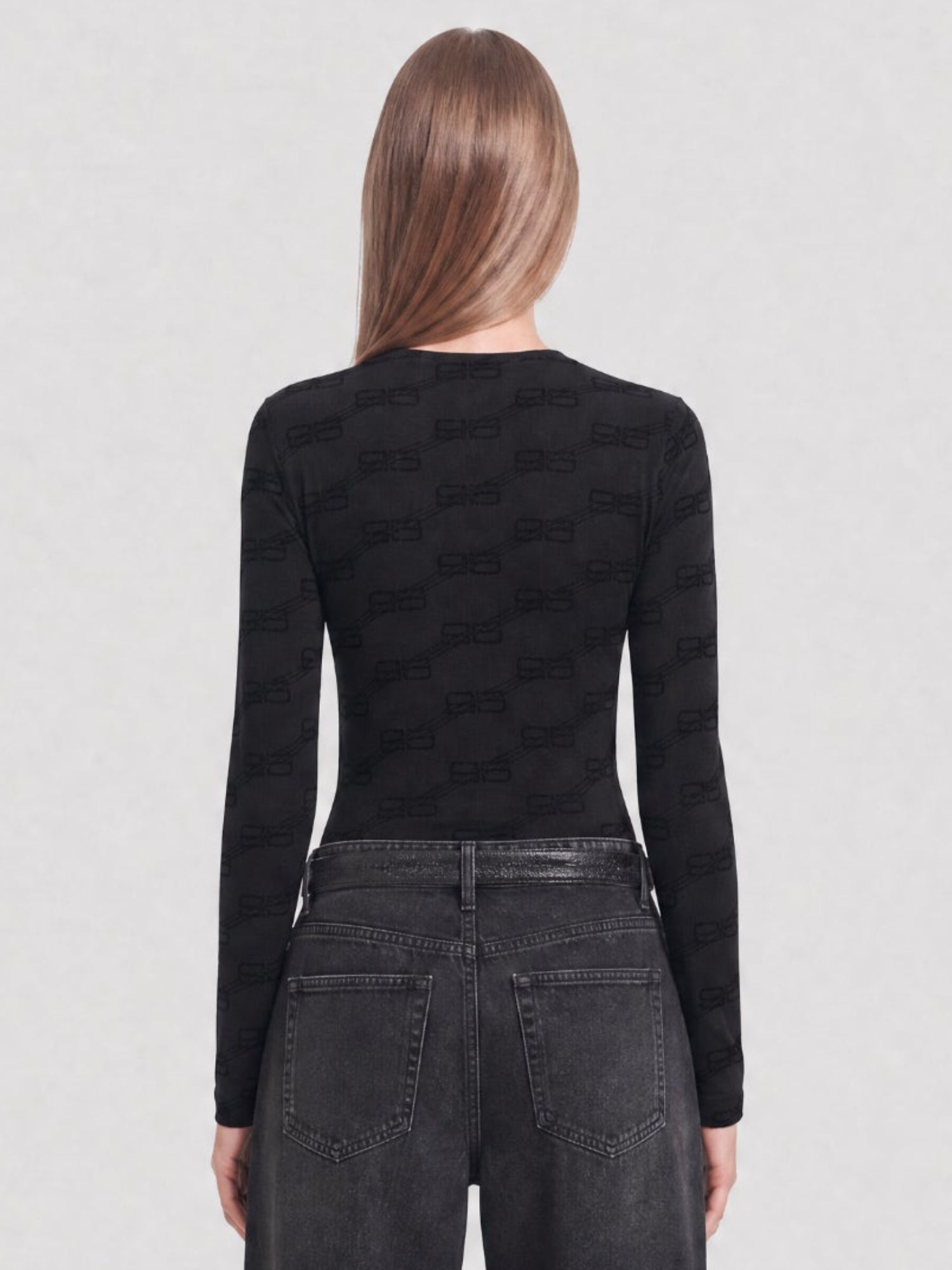 BB Monogram black Top - Black