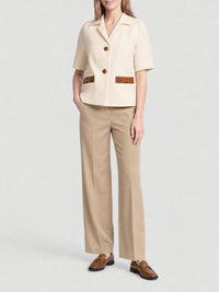 Horsebit gardenia Jacket - Gardenia