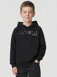 Hand-Drawn Balenciaga black & cocoa Hoodie - Black & Cocoa