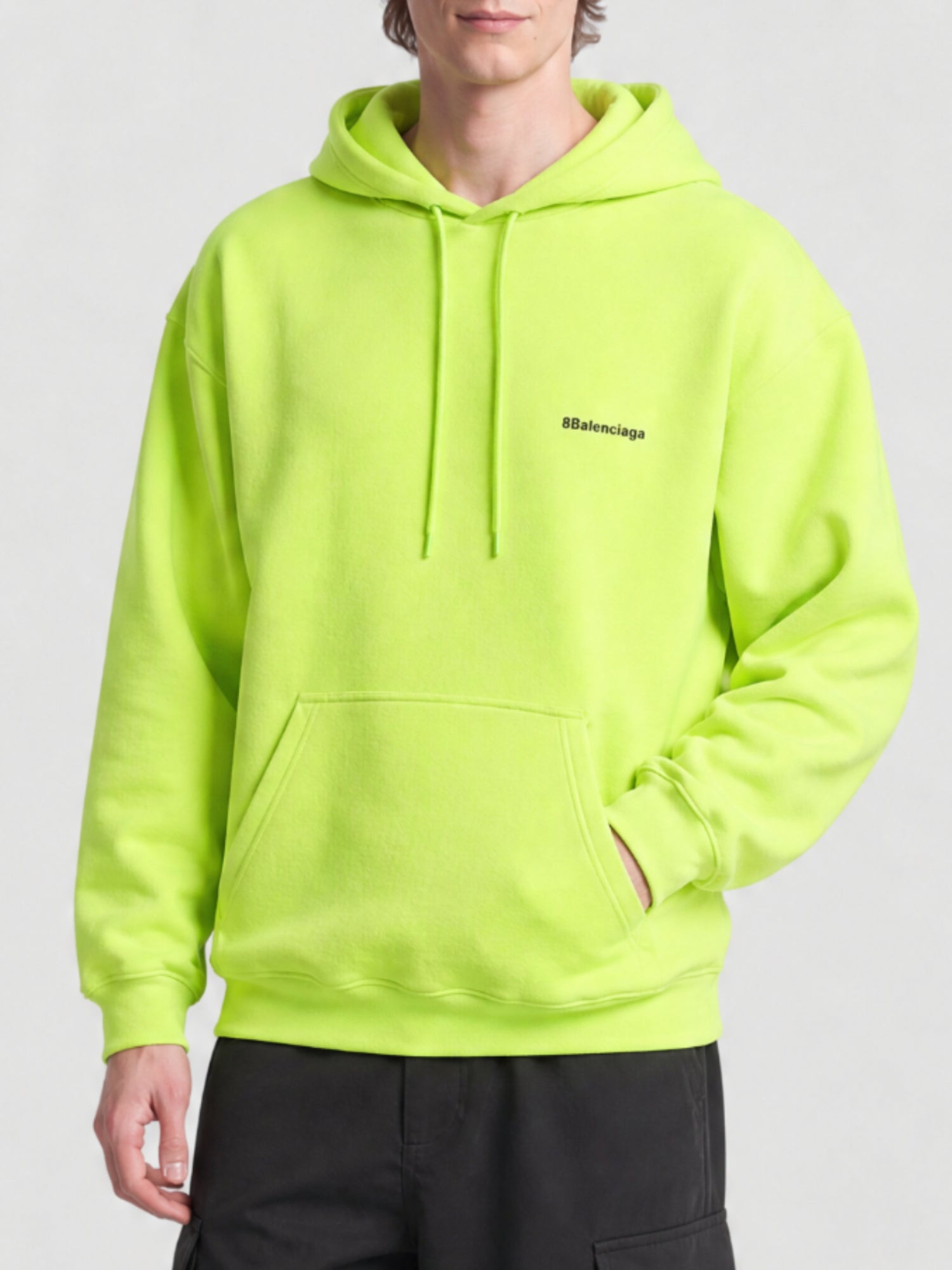 Fluo yellow & black Hoodie - Fluo Yellow & Black